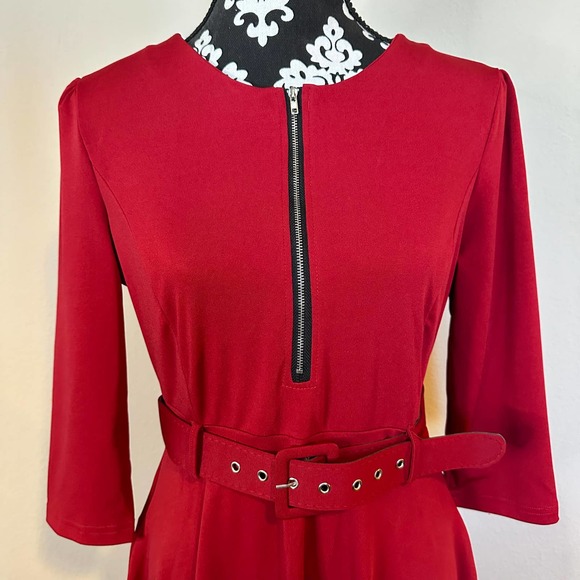 NWT Belted Dress with POCKETS - Picture 3 of 14